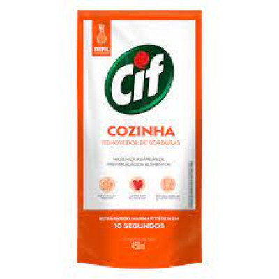 LIMPADOR CIF COZINHA DESENGORDURANTE REFIL ECONÔMICO 450 ML