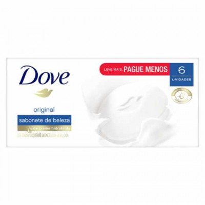 SABONETE DOVE CREMOSO LEVE MAIS PAGUE MENOS 6 UNIDADES 540G