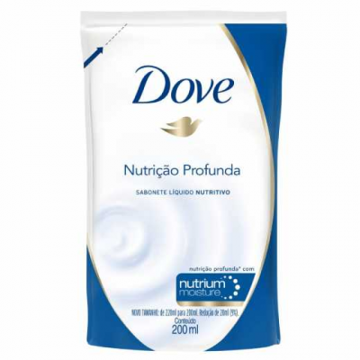 REFIL SABONETE LÍQUIDO DOVE NUTRIÇÃO PROFUNDA 200ML