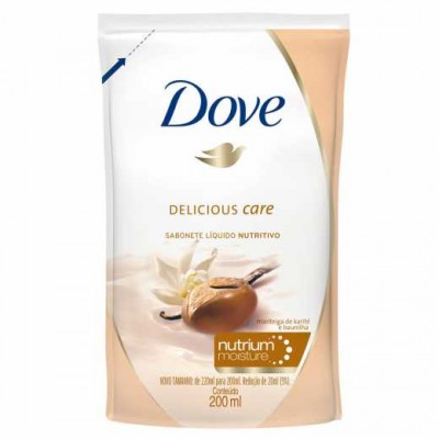 REFIL SABONETE LÍQUIDO DOVE DELICIOUS CARE 200ML