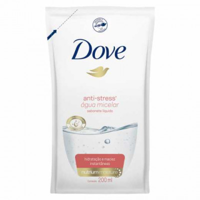 REFIL SABONETE LÍQUIDO DOVE ANTI-STRESS MICELAR COM 200ML