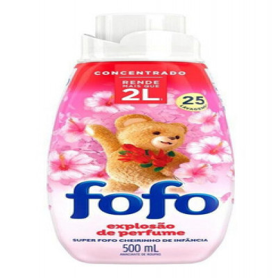 AMACIANTE FOFO CONCENTRADO EXPLOSÃO DE PERFUME CHEIRINHO DE INFÂNCIA 500 ML