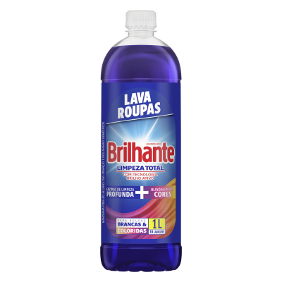 LAVA ROUPAS LIQUIDO BRILHANTE LIMPEZA TOTAL 1 LITRO