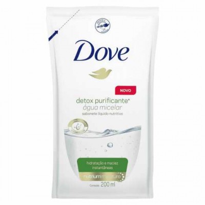 SABONETE LÍQUIDO DOVE ÁGUA MICELAR DETOX 200ML