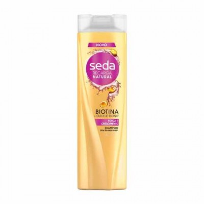 SHAMPOO SEDA BIOTINA E ÓLEO DE RÍCINO 325ML