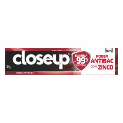 CREME DENTAL CLOSEUP ANTIBAC + ZINCO MENTA INTENSA 85 G