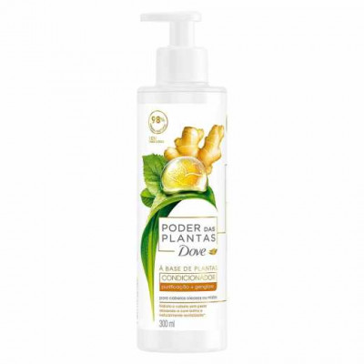 CONDICIONADOR DOVE PODER DAS PLANTAS PURIFICAÇÃO + GENGIBRE COM 300ML