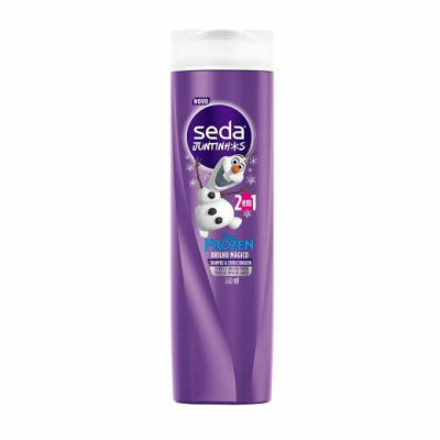 SHAMPOO E CONDICIONADOR 2 EM 1 SEDA JUNTINHOS FROZEM BRILHO MÁGICO 300ML