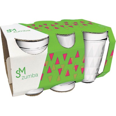 CONJUNTO COPO SM ZUMBA 6 UNIDADES 270 ML