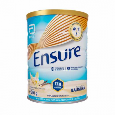 SUPLEMENTO NUTRICIONAL ENSURE BAUNILHA 850G