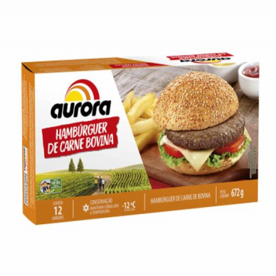 HAMBURGÚER AURORA BOVINO 672G