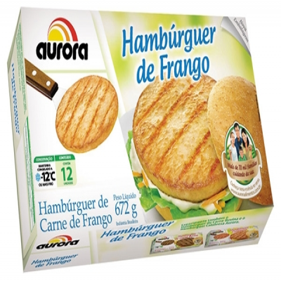 HAMBURGUER AURORA FRANGO 672 G