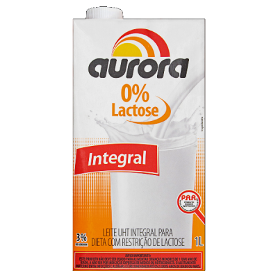 LEITE AURORA 0% LACTOSE 1L