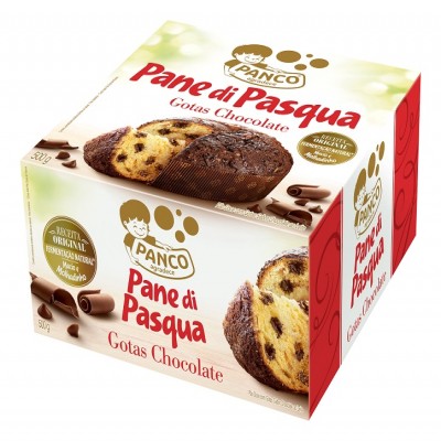 PÃO DE PASCOA PANCO GOTAS DE CHOCOLATE 500G