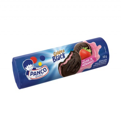 BISCOITO RECHEADO PANCO MOUSSE DE MORANGO 140G