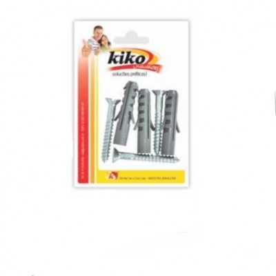 BUCHA KIKO PARA FIXAR 10 COM PARAFUSO COM 3 UN