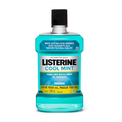 ENXAGUANTE BUCAL ANTISSÉPTICO LISTERINE COOL MINT 1L