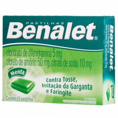 BENALET MENTA COM 12 PASTILHAS