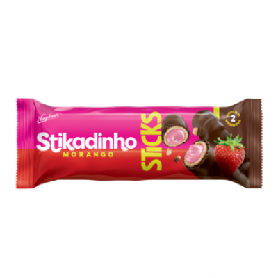 STIKADINHO STICKS MORANGO 32 GRAMAS