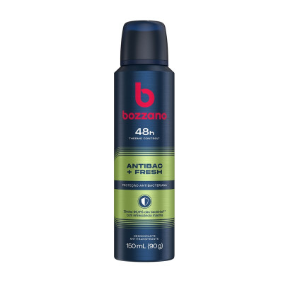 DESODORANTE AEROSOL BOZZANO ANTIBAC + FRESH MASCULINO 150 ML