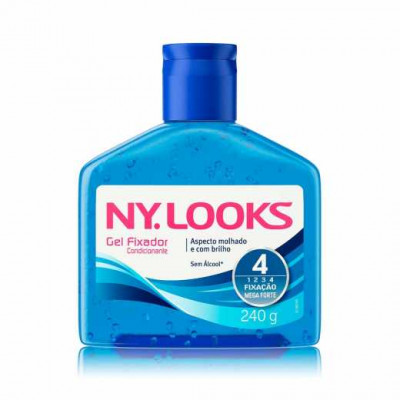 GEL FIXADOR CONDICIONANTE SEM ÁLCOOL NY. LOOKS 240 G