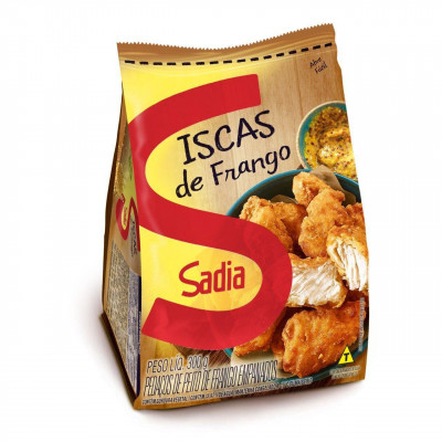 ISCAS DE FRANGO EMPANADO SADIA TRADICIONAL 300 GRAMAS