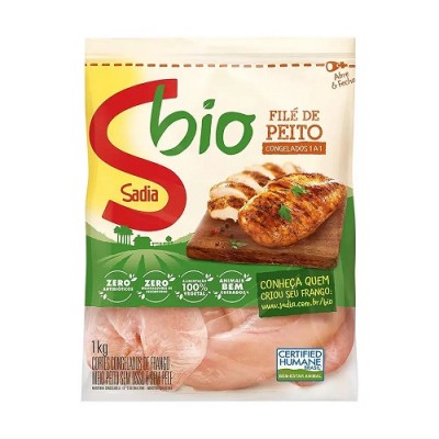 FILÉ DE PEITO DE FRANGO SADIA BIO CONGELADO 1 KG