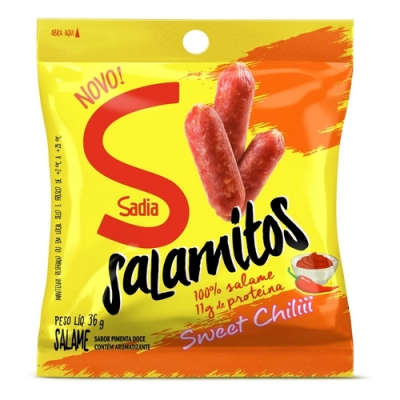 SALAMITOS SADIA SNACK SWEET CHILLI 36G