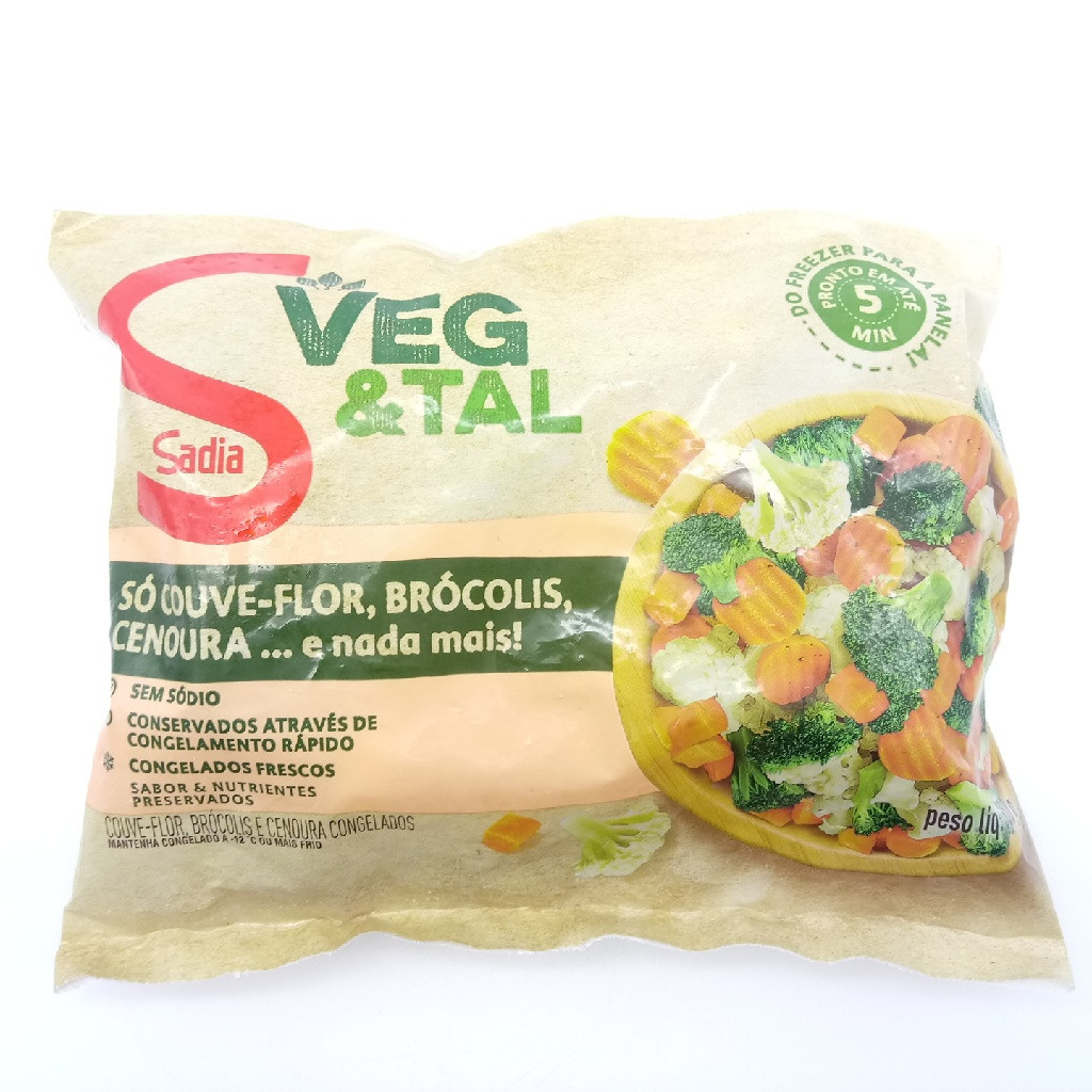 SADIA VEG&TAL 300GR COUVE FLOR, BROCOLIS E CENOURA