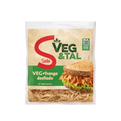 VEG FRANGO SADIA VEG & TAL DESFIADO 100% VEGETAL 300 GRAMAS