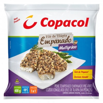 FILÉ TILAPIA COPACOL EMPANADO MULTIGRÃOS 400G