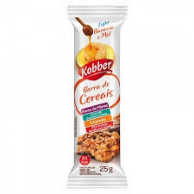 BARRA DE CEREAL KOBBER BANANA E MEL 25G