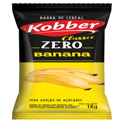 BARRA CEREAL KOBBER BANANA ZERO 18G