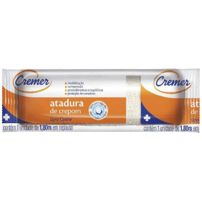 ATADURA CREMER CYSNE CREPE 15CM X 1,80M