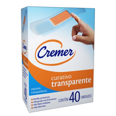 CURATIVO CREMER TRANSPARENTE 40 UNIDADES