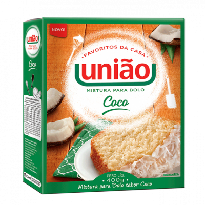 MISTURA PARA BOLO UNIÃO COCO 400G