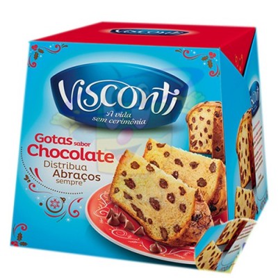 PANETONE VISCONTI COM GOTAS CHOCOLATE 400G