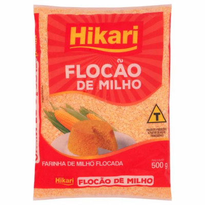 FARINHA MILHO FLOCADA HIKARI FLOCÃO DE MILHO 500 GRAMAS