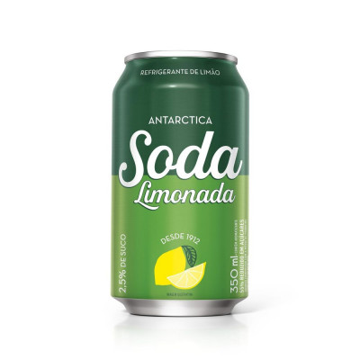 REFRIGERANTE ANTARCTICA SODA LIMONADA 350ML