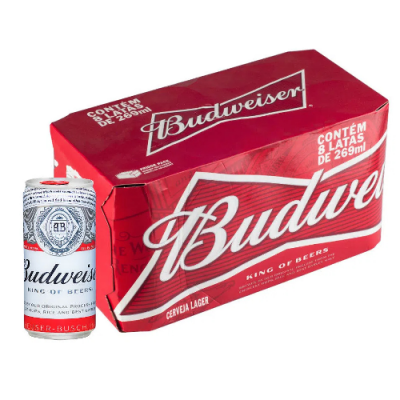 CERVEJA BUDWEISER 269ML 8 UNIDADES