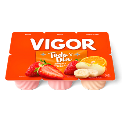 IOGURTE VIGOR MORANGO VITAMINA FRUTAS 540G