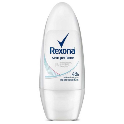 DESODORANTE REXONA ROLL-ON SEM PERFUME 50 ML