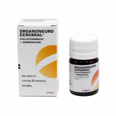 SUPLEMENTO VITAMÍNICO ORGANONEURO CEREBRAL 100MG COM 25 DRÁGEAS