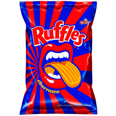 SALGADINHO ELMA CHIPS RUFFLES CHURRASCO 56G