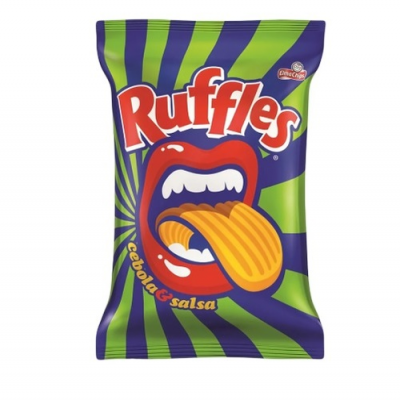 SALGADINHO ELMA CHIPS RUFFLES CEBOLA E SALSA 41G