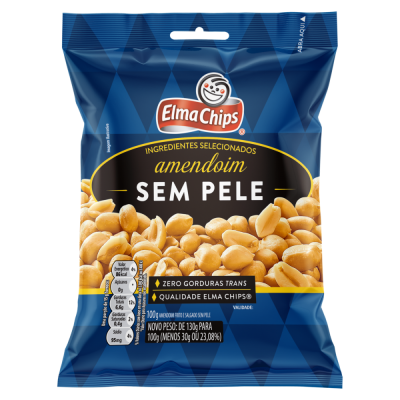 AMENDOIM ELMA CHIPS SEM PELE 100G