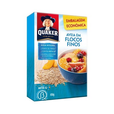 AVEIA QUAKER FLOCOS FINOS 450 G