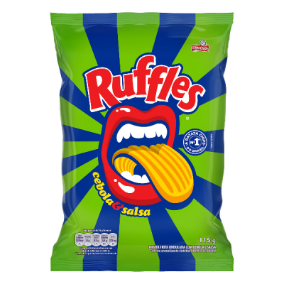 RUFFLES ELMA CHIPS CEBOLA E SALSA 115G