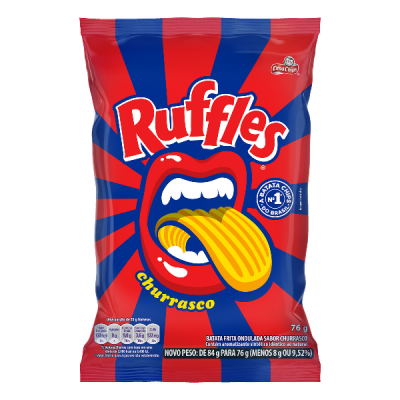 RUFFLES ELMA CHIPS CHURRASCO 76G