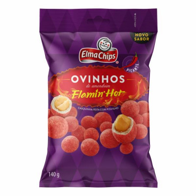 OVINHOS ELMA CHIPS AMENDOIM FLAMIN HOT 140 GRAMAS